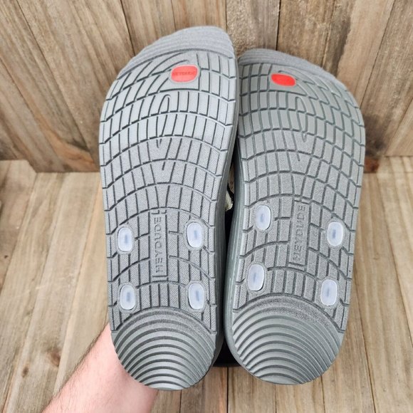 Hey Dude Milo Flip Flops Mens Size 10 Sandals Black Comfort Slide Shoe Thong NEW - Picture 6 of 7